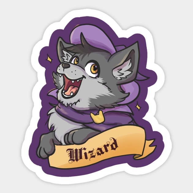Kitty Classes - Wizard Sticker by LucinaDanger